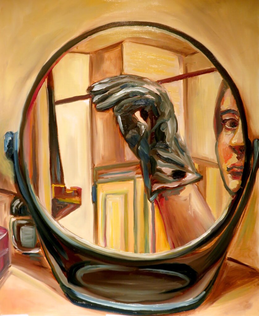 A still life of my desk mirror