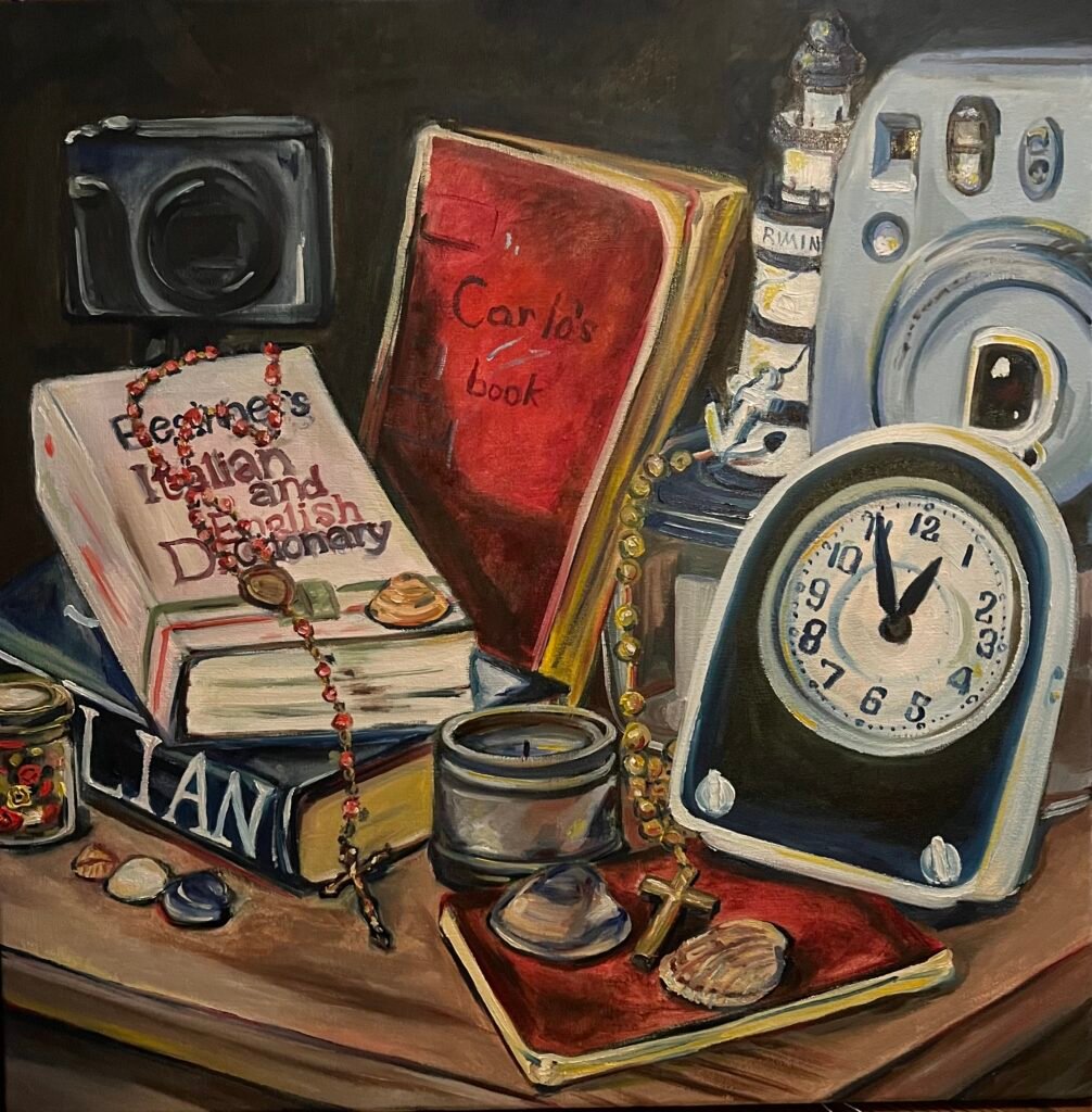 A painting of my paternal line's family heirlooms